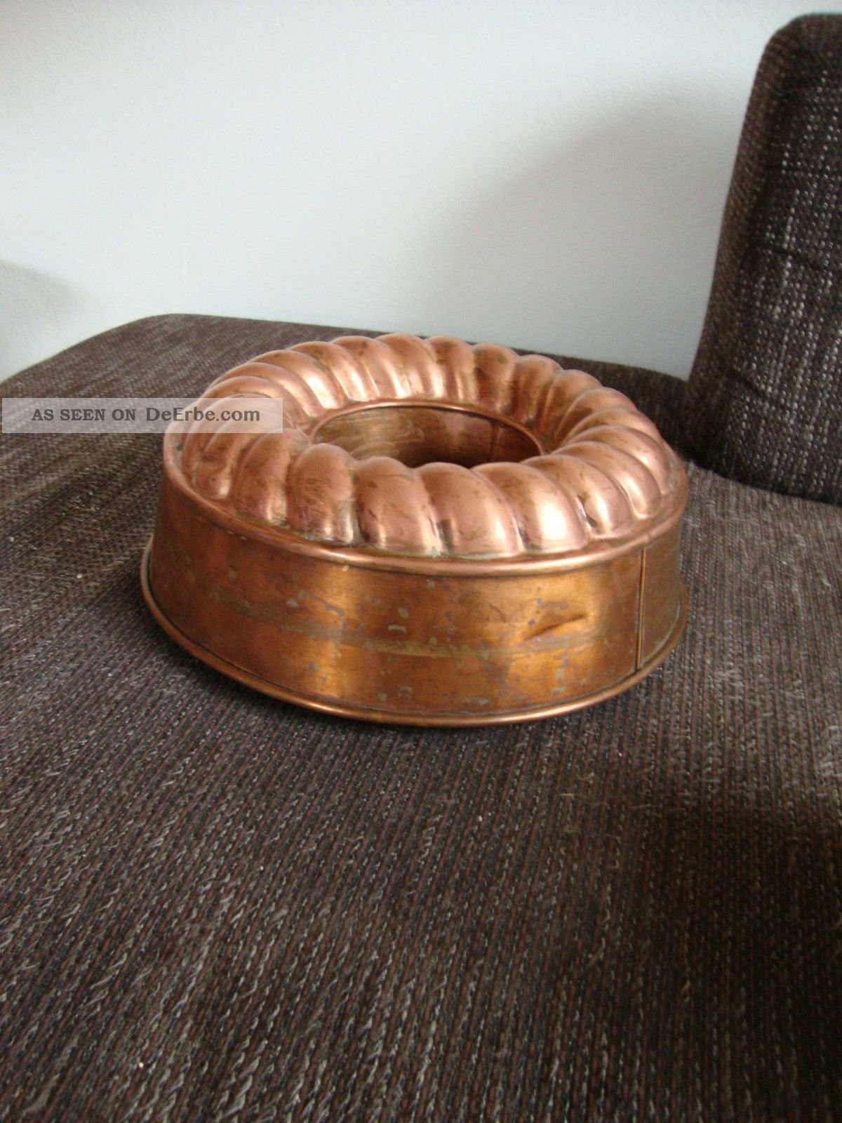 Tolle, Sehr Alte Kupfer Backform Kuchenform Gugelhupf Kupferbackform