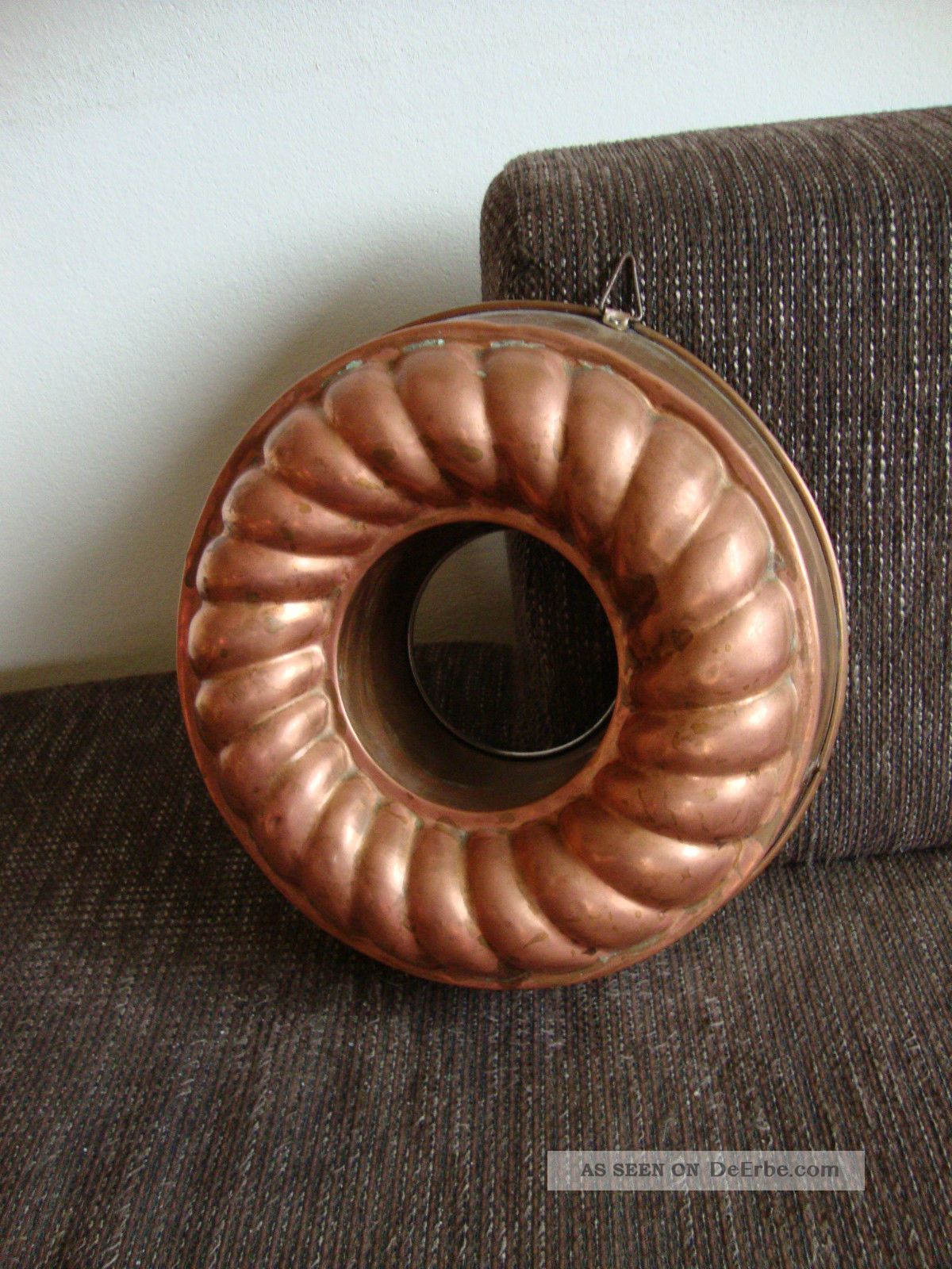 Tolle, Sehr Alte Kupfer Backform Kuchenform Gugelhupf Kupferbackform