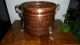 Jugendstil Tatzenfüße Xxl Kupfer Kübel Übertopf Blumenkübel Topf Kupfertopf Haushalt Bild 3