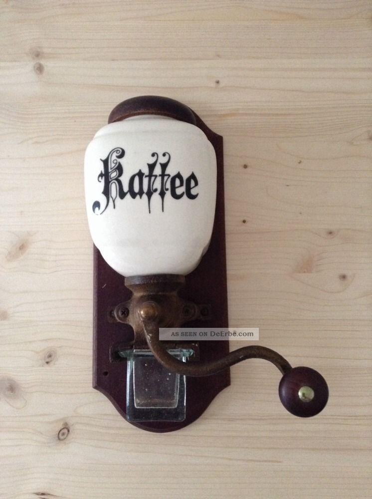 Antike Kaffeemühle Unbenutzt Für Die Wand Haushalt Bild