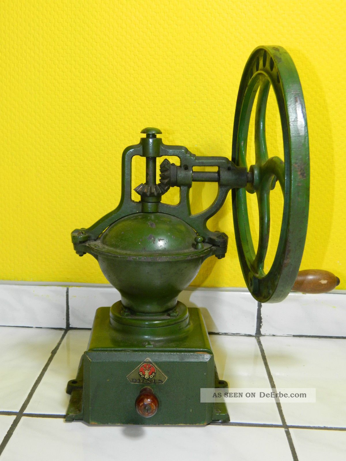 Dienes Kaffeemühle Jugendstil Antik Alt Selten Rar Pede Moulin Haushalt Bild