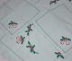 Alte Weihnachtstischdecke Bestickt Ilex Glocke Tischdecke Mitteldecke,  2 Deckch Tischdecken Bild 4