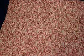 Alter Bettbezug - Rote Rosen 184x114 Cm Mit Mittelnaht Bild