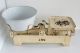 Alte Antike Küchenwaage Wem Mit Email - Schüssel,  5 Kg Gußeisen Haushaltswaage Haushalt Bild 1