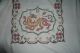 Omas Tischdecke - Rechteckig - Handarbeit Kreuzstich - 85x142 - Drachenmotiv - Shabby Tischdecken Bild 1