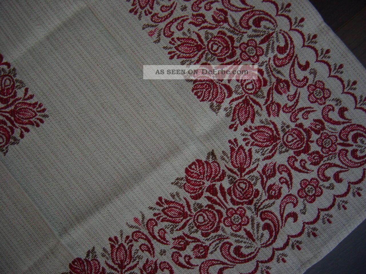 Leinen Tischdecke Webdecke 80x80cm Unbenutzt Tischdecken Bild