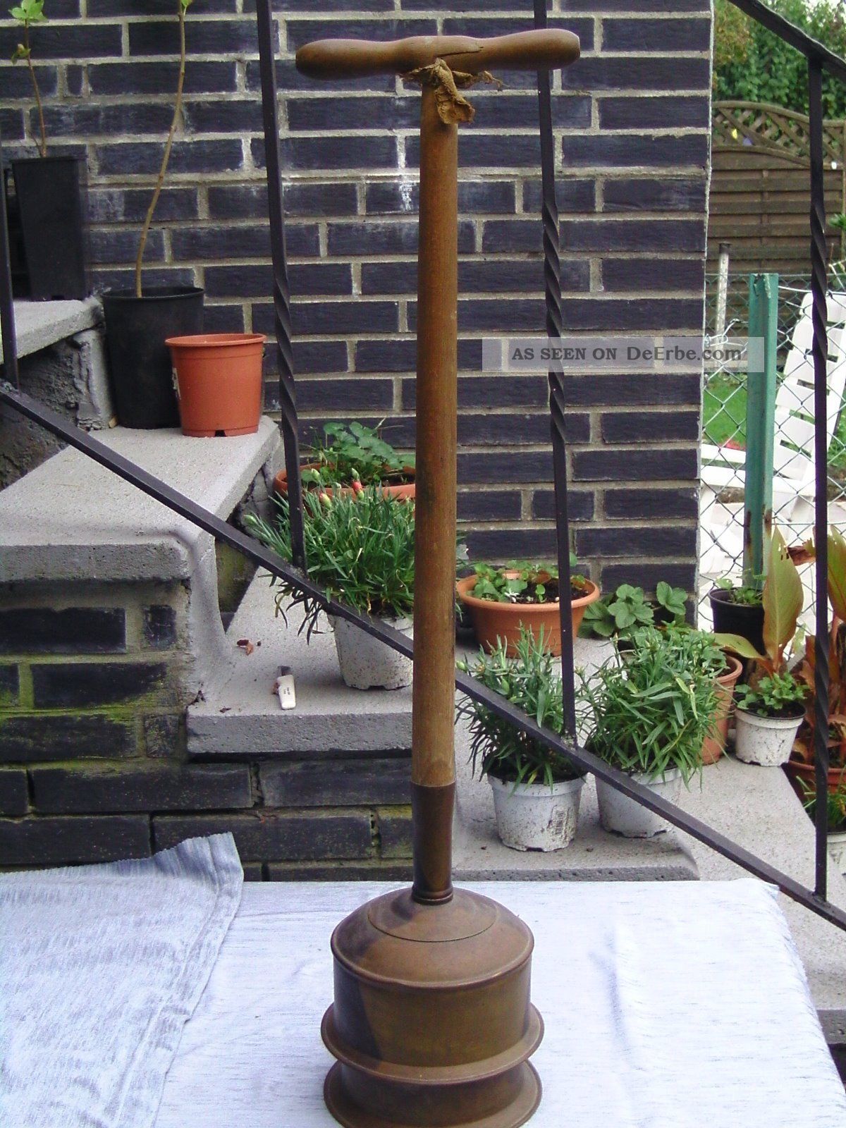 Alter Wäschestampfer Haushalt Bild