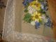 Gr Aufwendig Bestickte Tischdecke Blumen Klöppel Spitze? Leinen Bw Shabby Chic Tischdecken Bild 3