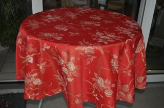 Große Runde Tischdecke Weihnachten Rot Traum 160 Bild