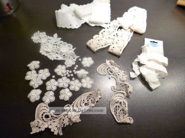 Von Oma: Hohlsaumspitze Häkelspitze Spitze Etc.  Ansehn Textilien & Weißwäsche Bild
