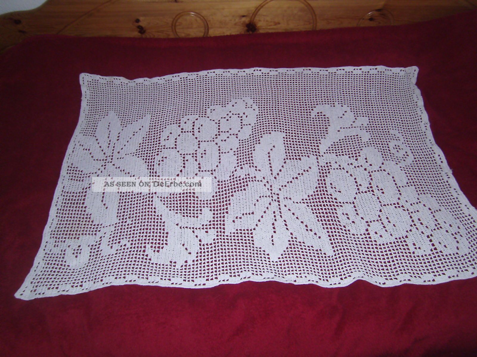Landhausstil,  Gehäkelter Tischläufer,  Tischdecke,  Häkeldecke,  Baumwolle Tischdecken Bild