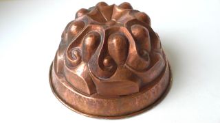 Ungewöhnlich Und Schön Handgetriebene Kupferform Kuchen Pudding Sülze Bild