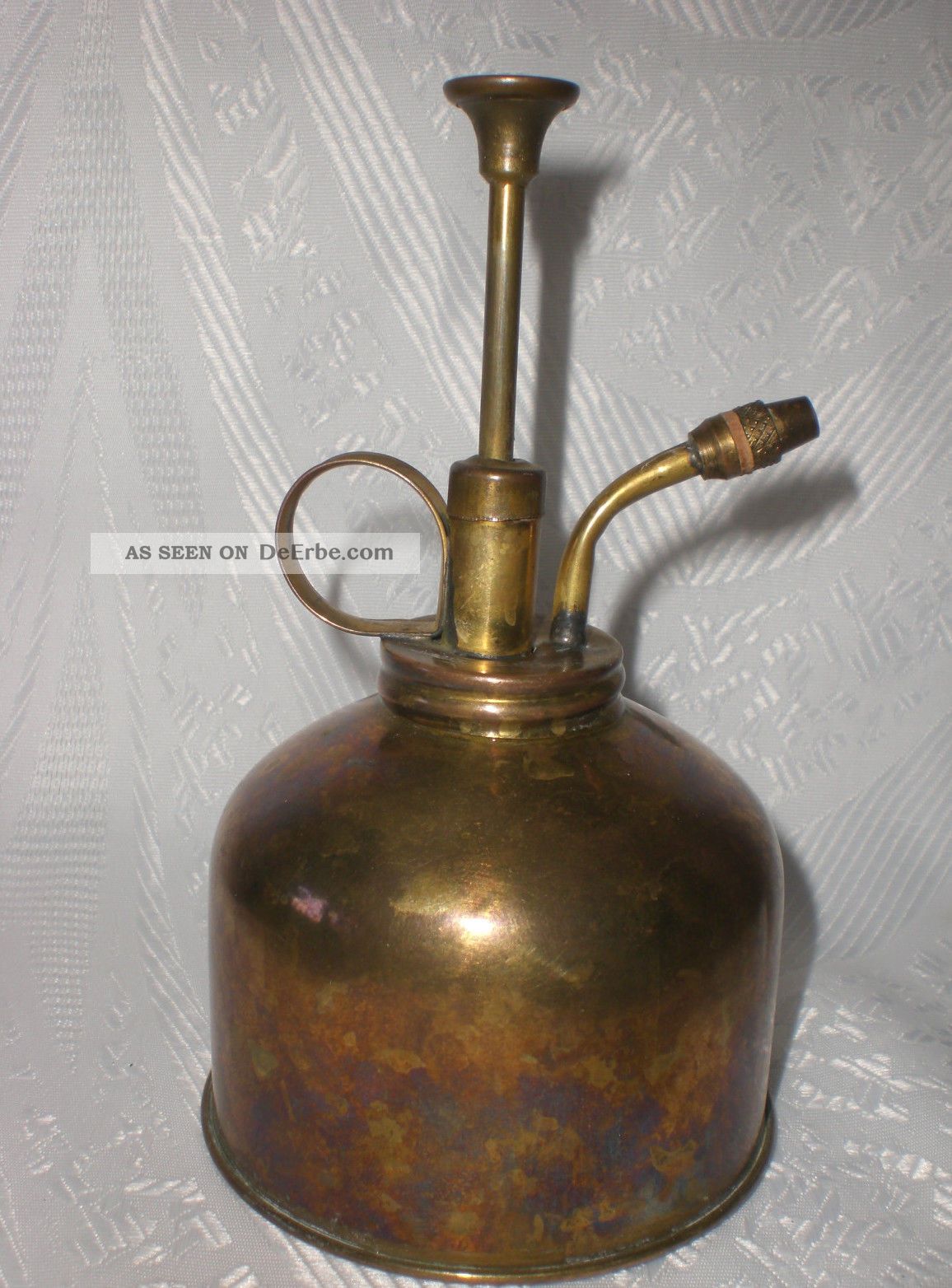 Alte Ölspritzkanne - Ölkanne - Made In Hong Kong - Trade Mark - 333 No.  107 - Messing Haushalt Bild