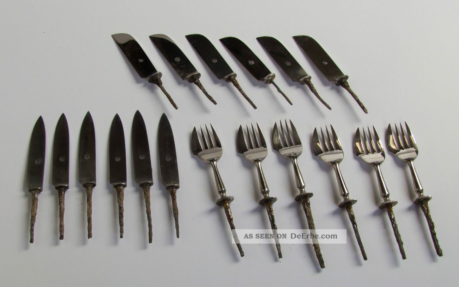 18 Teile Austernbesteck Ohne Griff Krebsmesserklingen Austerngabeln? Haushalt Bild