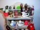 Miniatur Küchenregal Mit Porzellangeschirr,  Vorratstöpfchen,  Kannen Für Puppenhaus Puppenstuben & -häuser Bild 3