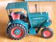 Sammlung - Kovap - Blechspielzeug - Traktor Hanomag R40,  Blau Mit Anhänger - Top Gefertigt nach 1970 Bild 6