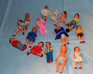 Alte Ddr Puppen Puppenstubenpuppen Konvolut 1970 Bild