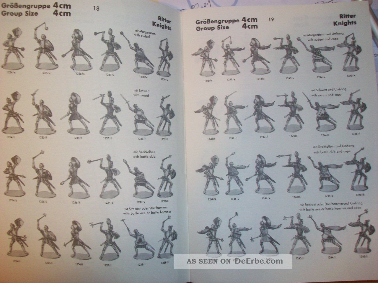 46 Waffen zu 4cm Konvolut 28 Merten Kunststoff Figuren Rohlinge Ritter