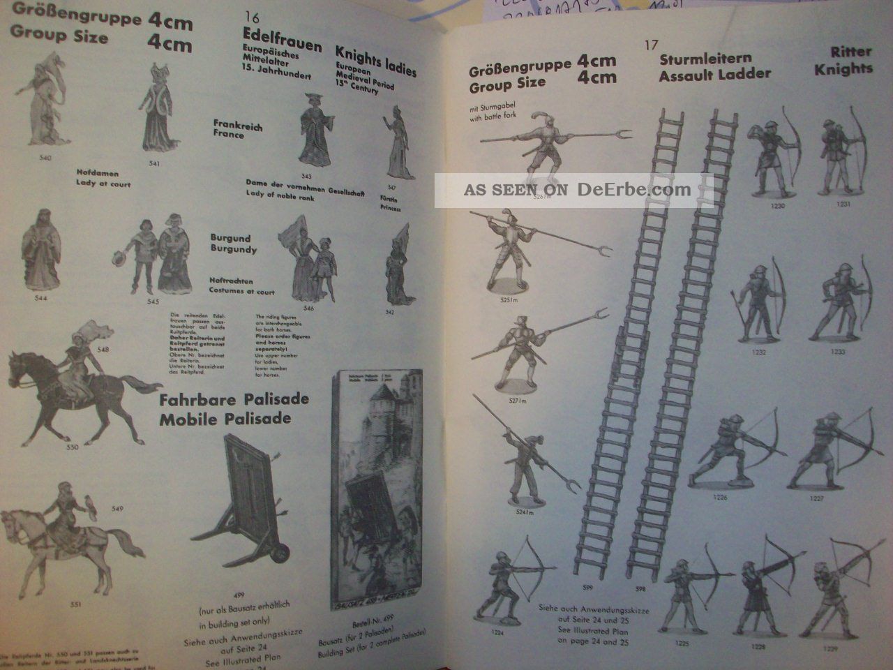 Konvolut 20 Merten Kunststoff Figuren Rohlinge Burgfräulein Ritter Zentauren 4cm 
