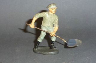 Alter Elastolin Soldat Pionier Mit Schaufel 7cm Serie Zu Lineol Bild