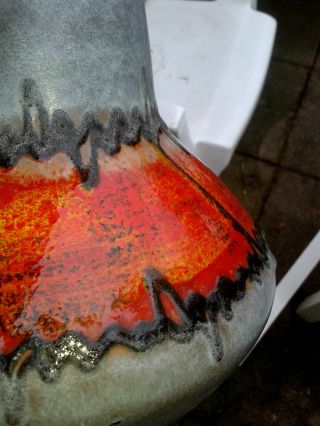 Selten In Form Und Farbe Fat Lava Krug Vase Aus Den 70ern Verm.  Scheurich 27cm Bild