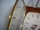 50s Med Century Mechanische Junghans Wanduhr Uhr Mit Gong Teak Wood Wall Clock Antike Originale vor 1950 Bild 6