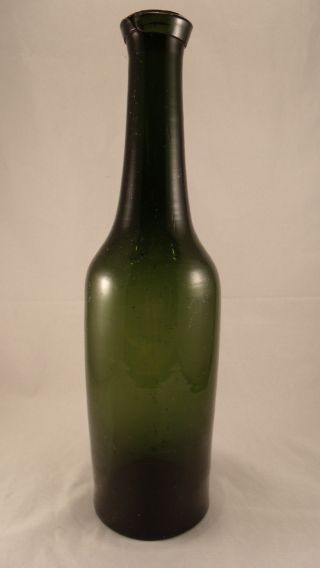 Antike Kleine Vorratsflasche / Flasche Waldglas Schlesien Um 1870,  Top, Bild