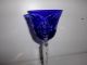 Kristallglas - Weinrömer - Blau - Ansehen Sammlerglas Bild 3