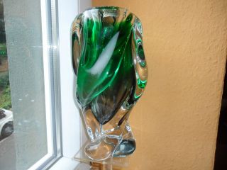 Egermann Schwere Innenfang Vase.  Signiert Bild