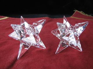Rosenthal 2 Kerzenhalter Sterne Kristall Bild