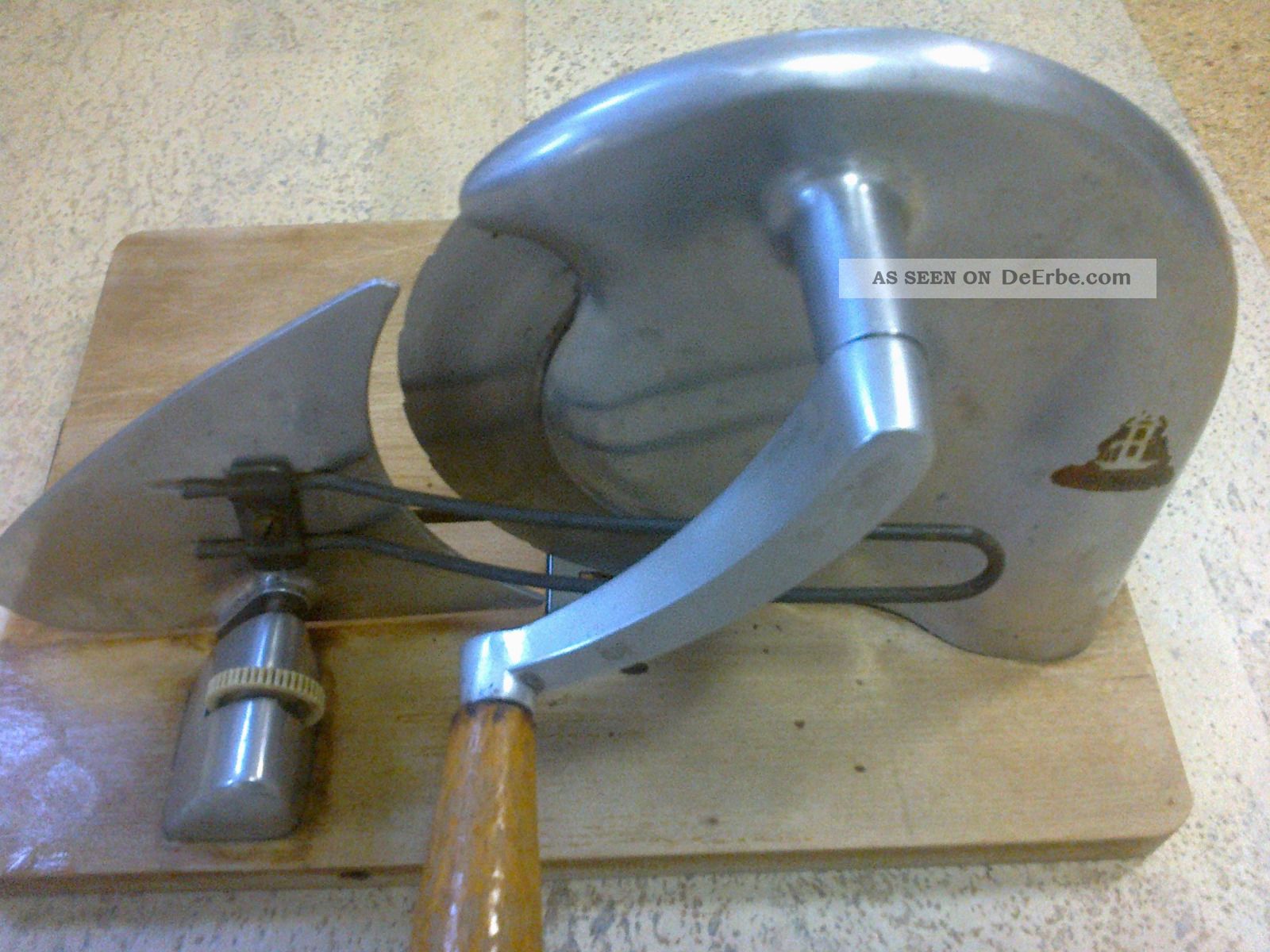Brotschneidemaschine Brotmaschine Brunner Aluminium Allesschneider Alt Ddr ? Haushalt Bild