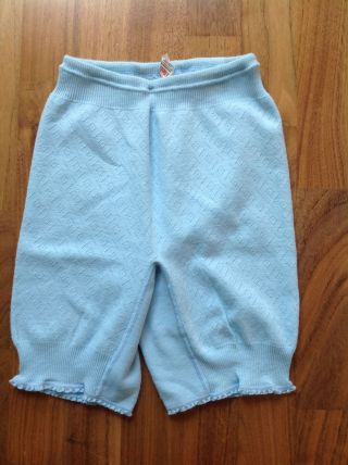 Antike Damen Unterhose,  Hellblau,  Unterwäsche,  Hose,  Grösse 42,  44 Bild