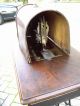 Antik Singer Nähmaschine Tischnähmaschine - Mit Tisch Und Haube - Funktioniert Haushalt Bild 11
