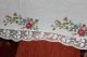 Eine Antik Stück Alte,  Gardine Tolle Blumen Stickerei Tischwäsche Bild 2