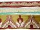 Weinlese - Indien 6x Sari Border 1yd Ribbon Trim Bestickt Multicolor Handwerk Textilien & Weißwäsche Bild 4