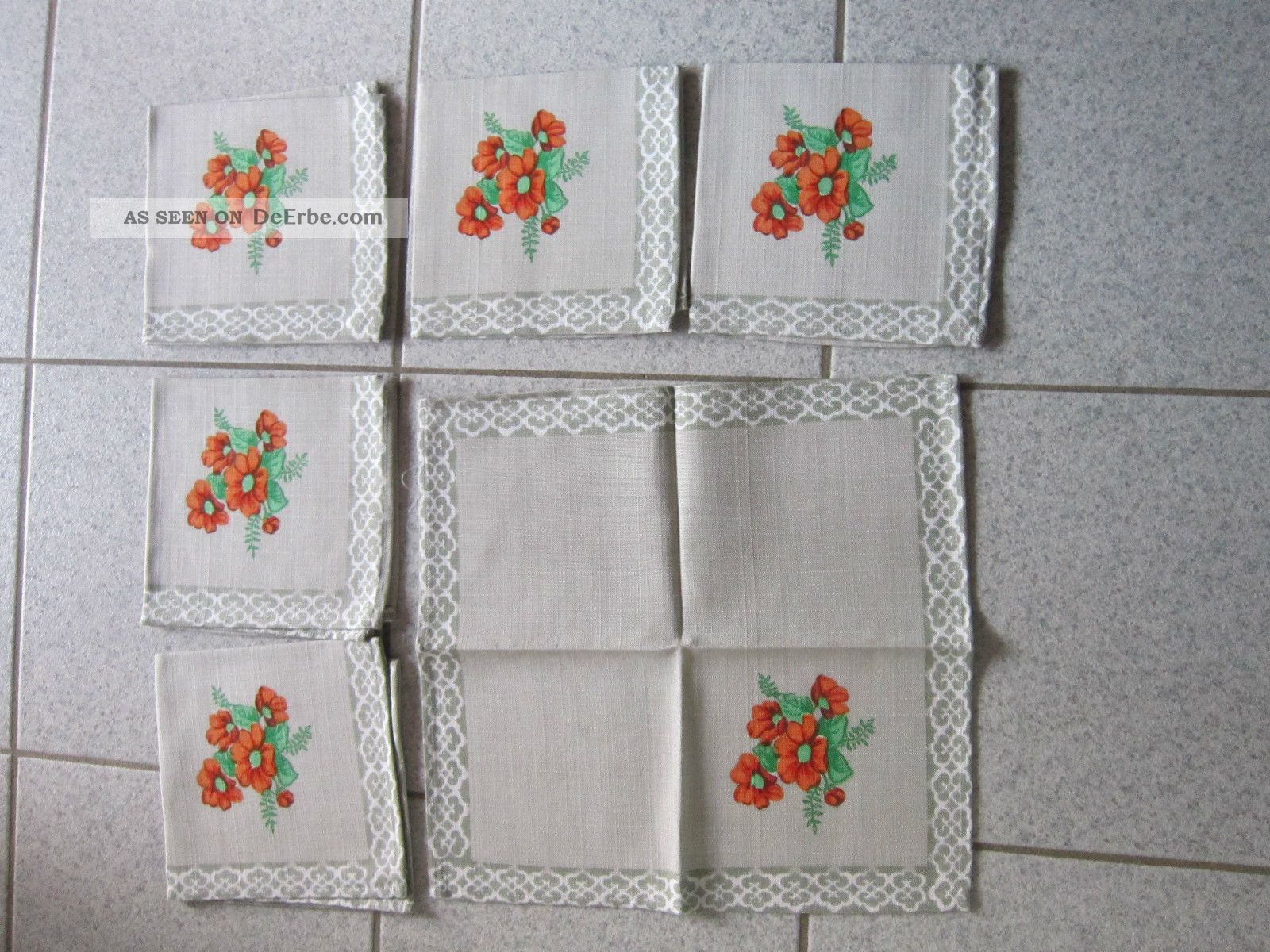 6 Platzdeckchen 35 Cm X 35 Cm Tischdecken Bild