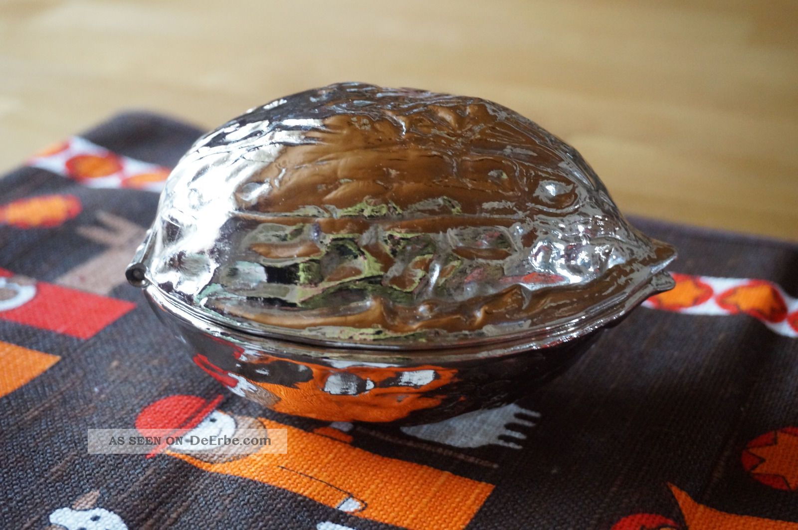 Nußknacker Bmf Die Supernuß Große Walnuss Silber Mit Ovp Metall Nuss Weihnachten Haushalt Bild