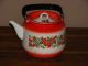 Alter Großer Emaille Kessel Wasserkessel Teekessel Ussr Shabby Haushalt Bild 1
