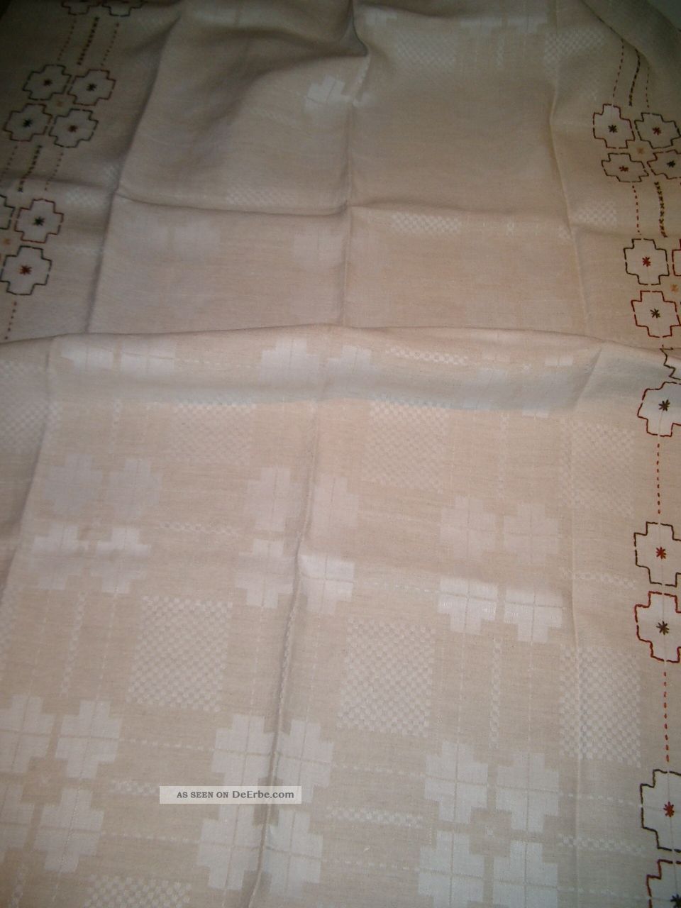 Tischwäsche,  Tischdecke,  Leinen,  Handarbeit,  270x112 Tischdecken Bild