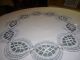 Grosse Runde Tischdecke Handarbeit Textilien & Weißwäsche Bild 1