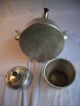 Alter Teekocher,  Teekessel Aus Aluminium Mit 2 Ausgießtüllen Und Haushalt Bild 4