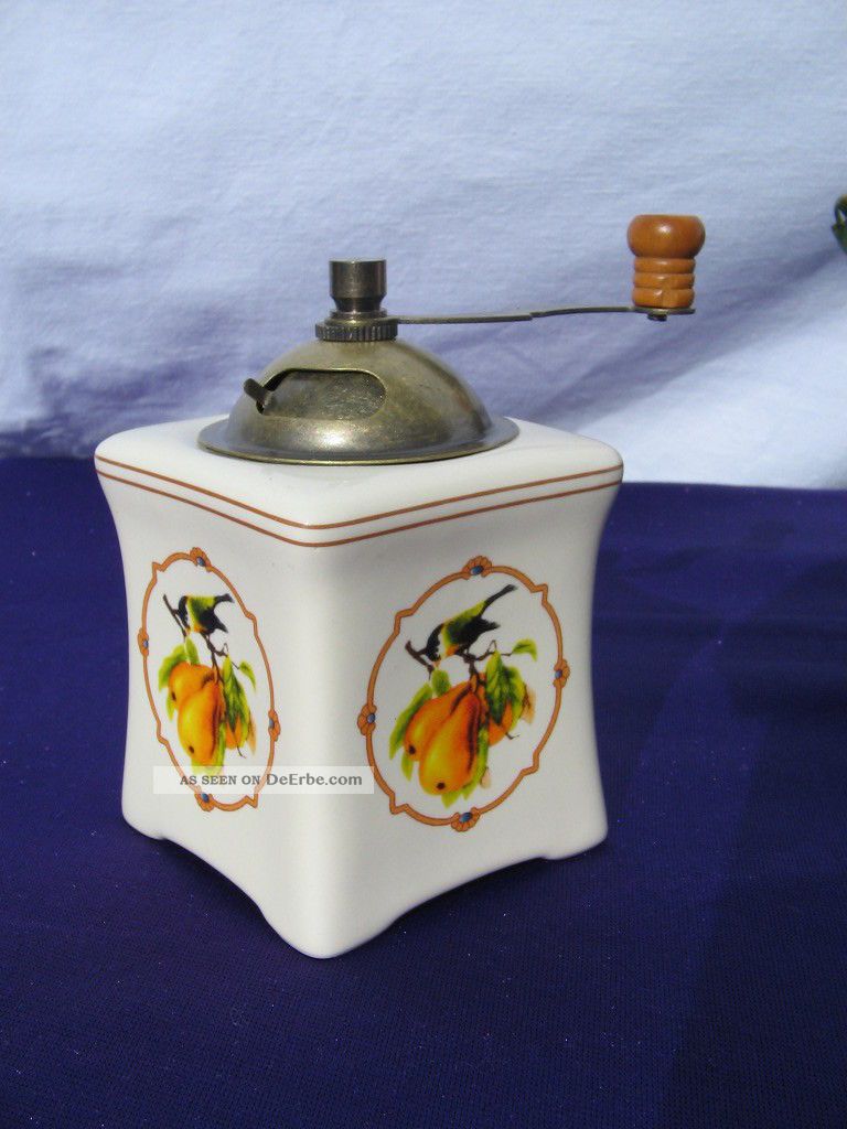 Keramik Pfeffermühle Gewürzmühle Kaffeemühle Handmühle Mühle Pepper Mill Deco Haushalt Bild
