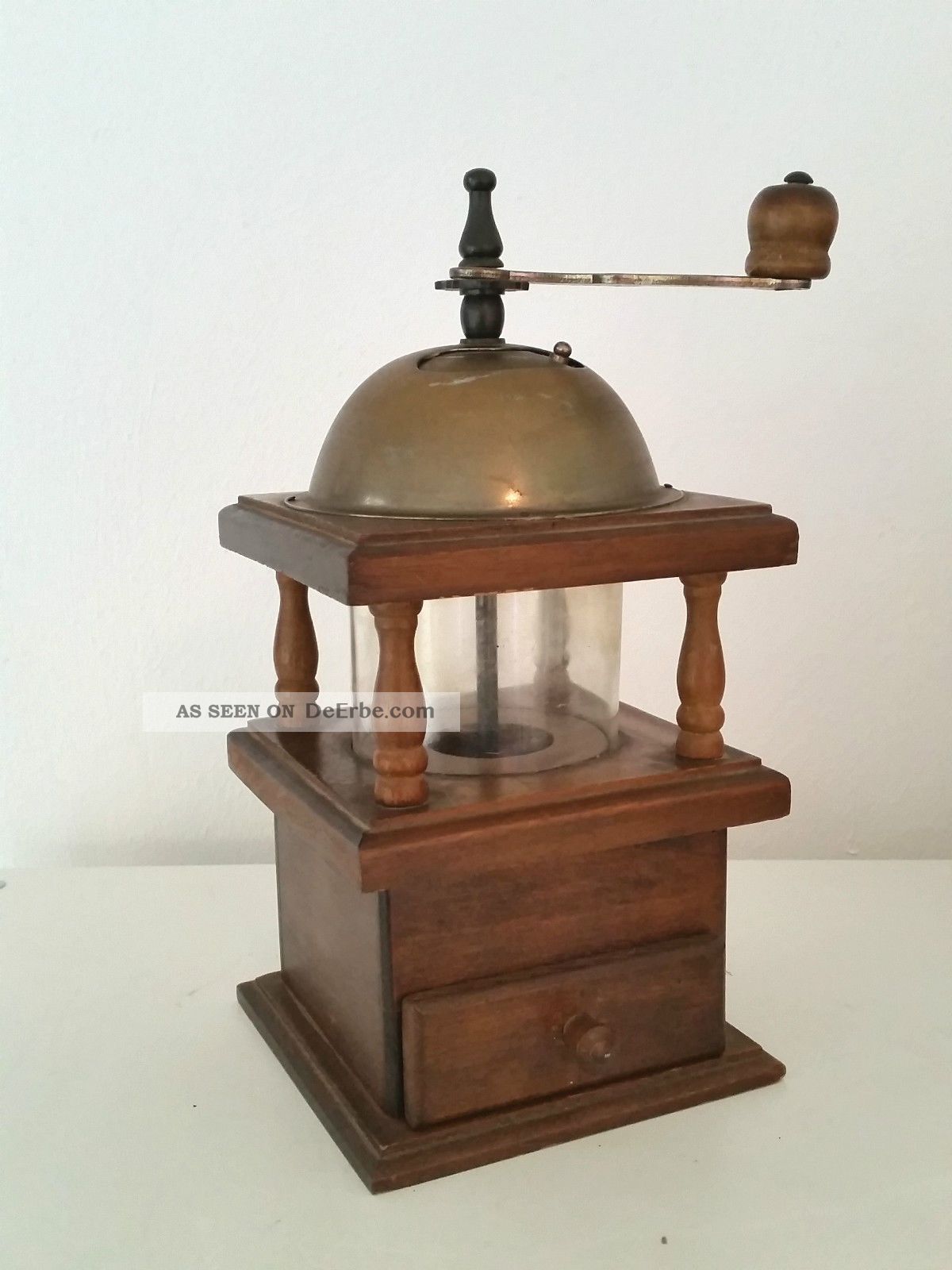 Alte Kaffeemühle Holz Sammlungsauflösung Eg10 Selten Rar Rarität Mokka Mocca Haushalt Bild