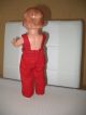 Vintage Puppensachen - Süße Puppenhose 60er Jahre Rot F.  26 Bis 28 Cm Puppe Original, gefertigt vor 1970 Bild 3