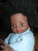 Alte Schwarze Puppe Dunkelhäutig Farbig Mit Schlafaugen Gemarkt Afro Rasta Puppen & Zubehör Bild 8