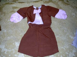 Antikes Puppenkleid,  Sehr Altes Kleid Für Ca 30 Cm Große Puppe,  Schneiderarbeit Bild