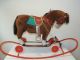 Steiff Reit - Pony Mit Stahlrohrwiege Um 1968 - Art.  - Nr.  3703 - 60 - 60 Cm Antikspielzeug Bild 4
