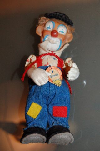 Steiff Clownie Clown 50er/60er Jahre Mit Schild Bild