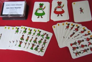Altes Kartenspiel 10 Kleine Negerlein Piatnik Bild