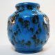 Rare Blaue Fat Lava Keramik Vase • West German Pottery • Pop Art • Space Age 1960-1969 Bild 1
